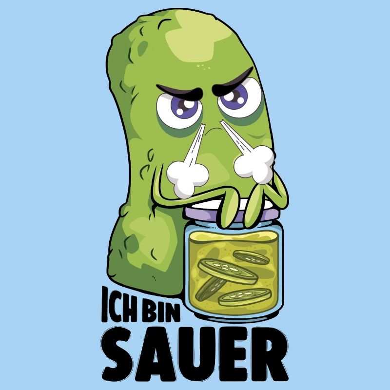 Ich bin sauer Gurke frustriert Statement