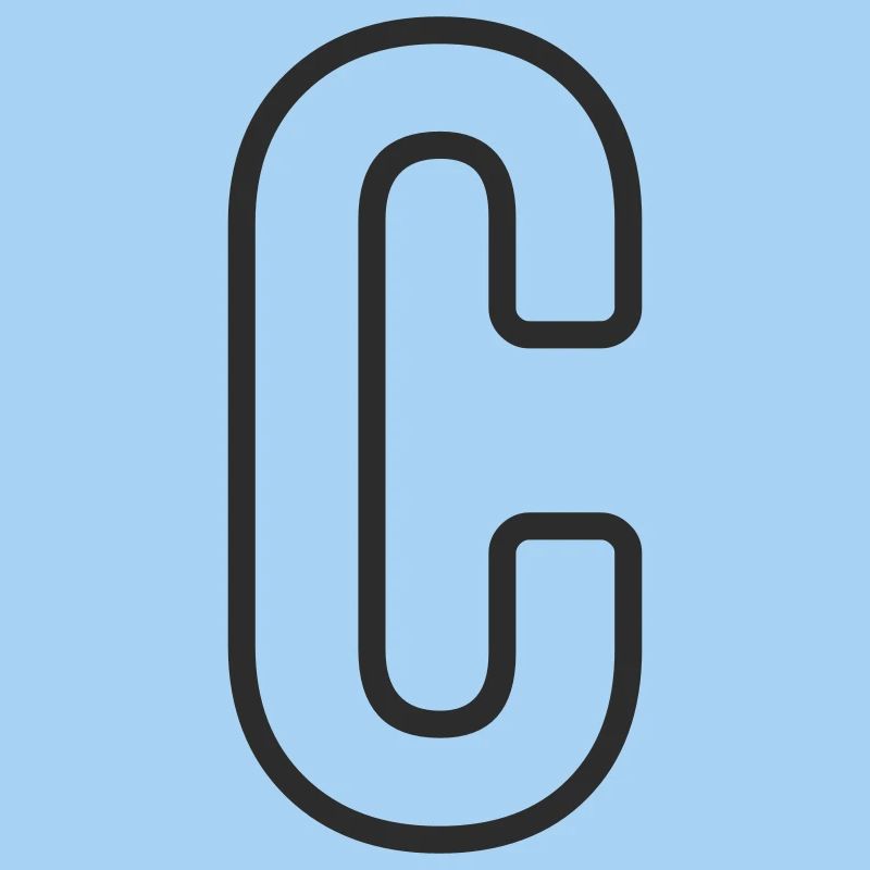 Buchstabe C Typodesign