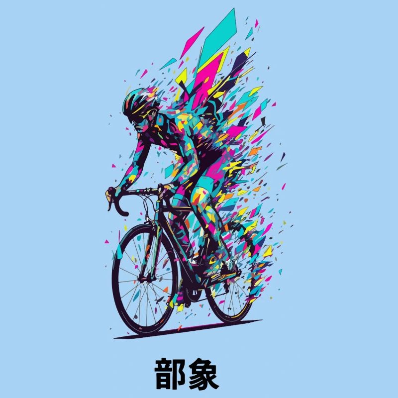 Vivid Bicycle Burst Art
