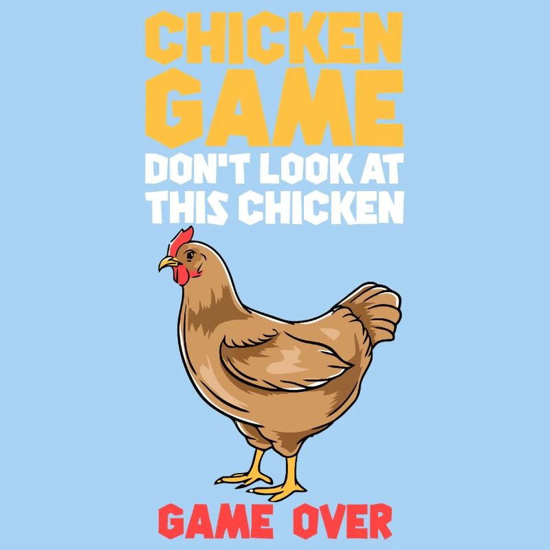 Chicken Game Bold Text Tee