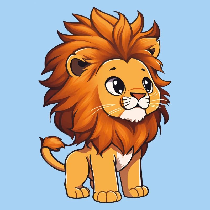 Lion totalement mignon