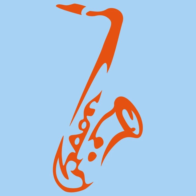 Saxy - Expressive Saxophon Silhouette Design