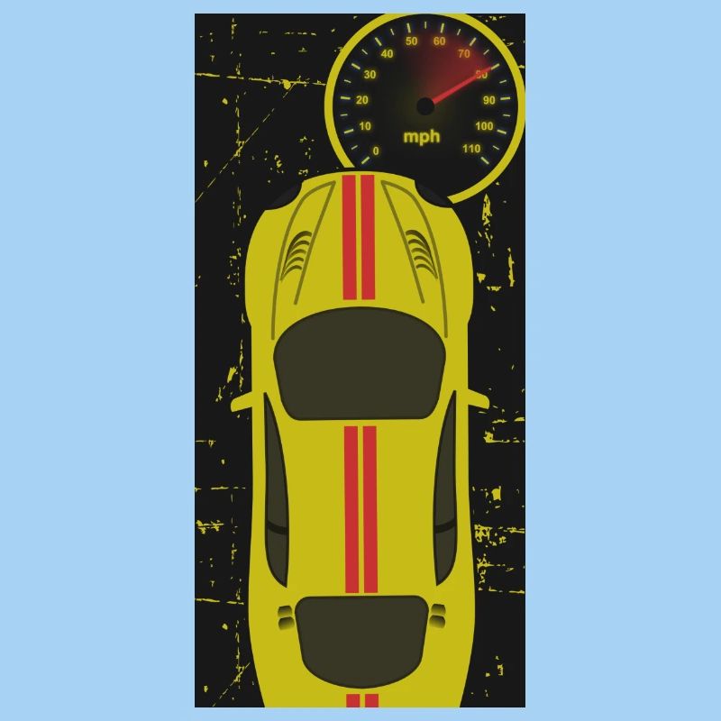 Auto mit Tachometer