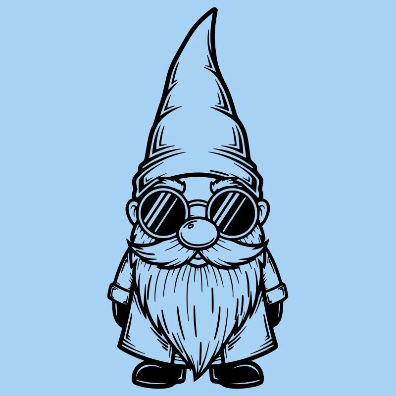 Cooler Wichtel mit Sonnenbrille