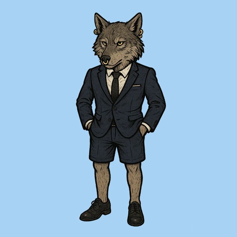 Erfolgreicher Wolf