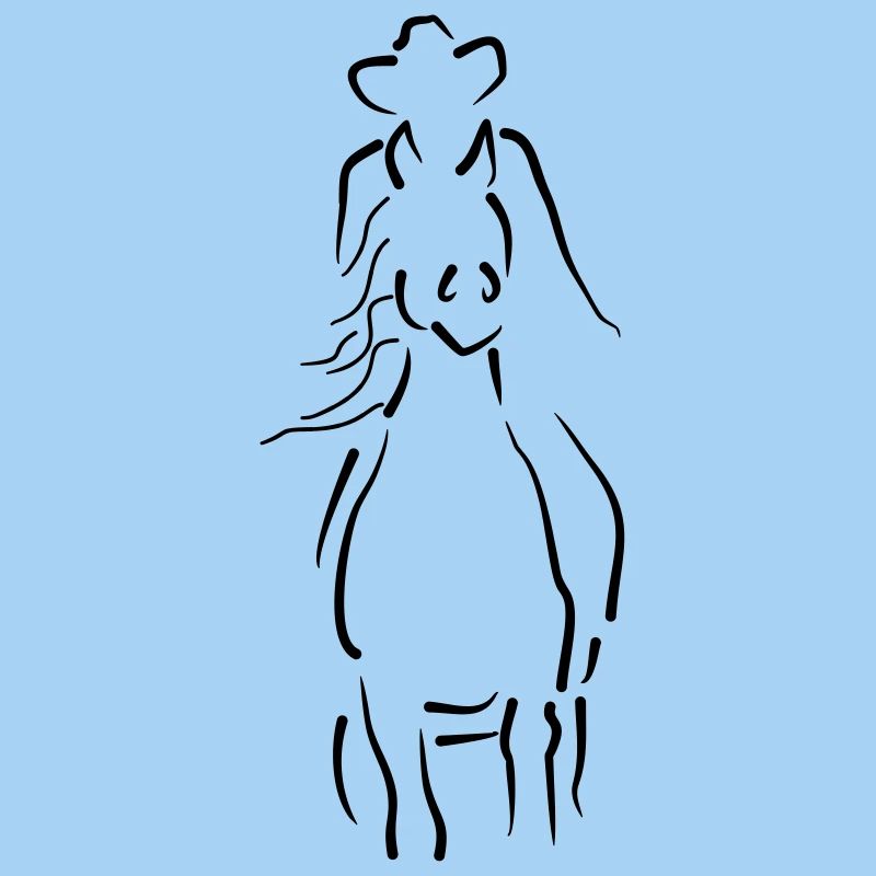 Sliding Stop-Pferd