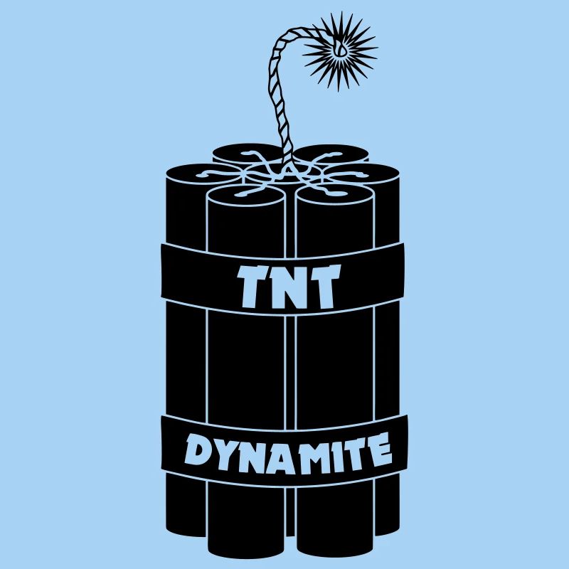 Seven burning dynamite sticks