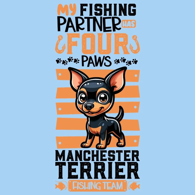 Pêche et Manchester Terrier