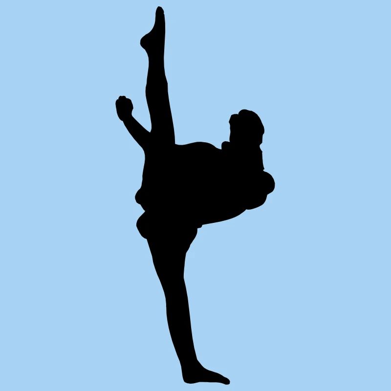 Karate oder Taekwondo High Kick