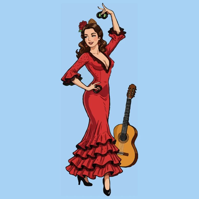 Red Flamenco Dancer