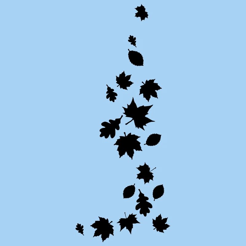 Herbstlaub Blätter Ahornbaum Eiche Buche Wald Park