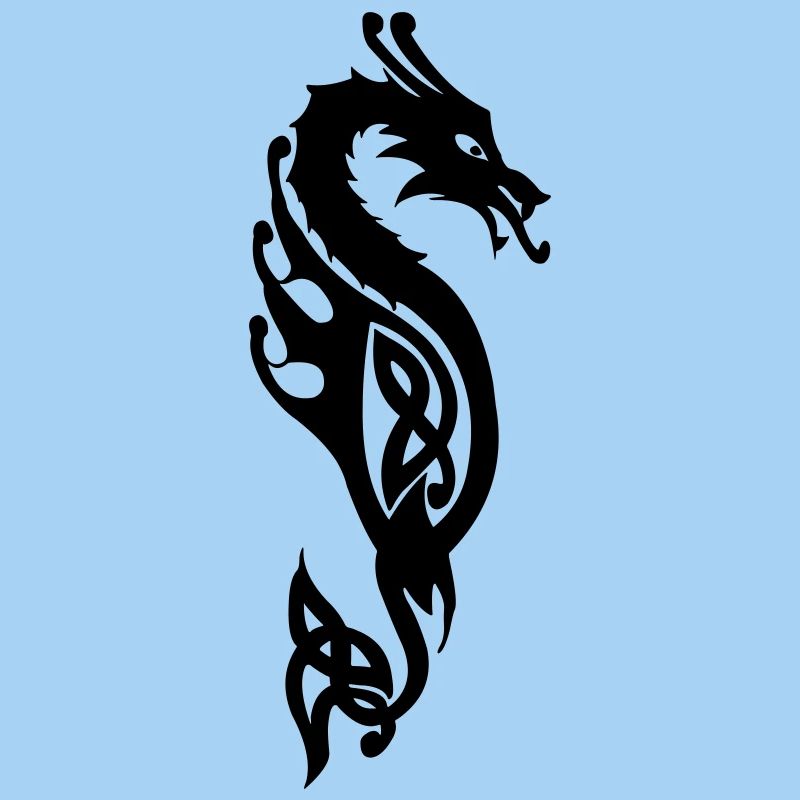 Monströse Seeschlange oder Drachenvektor