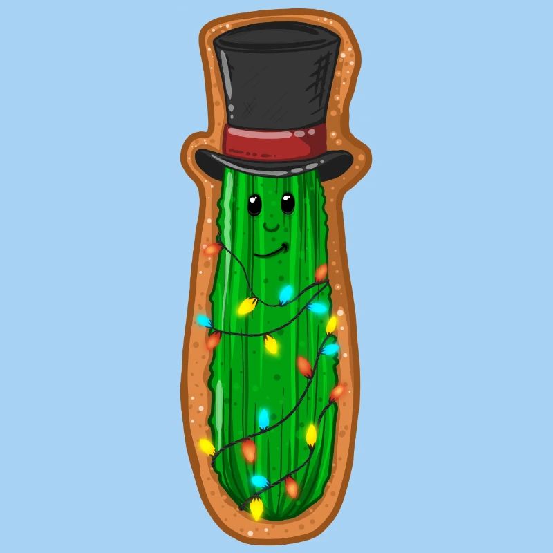 Concombre de Noël avec haut-de-forme
