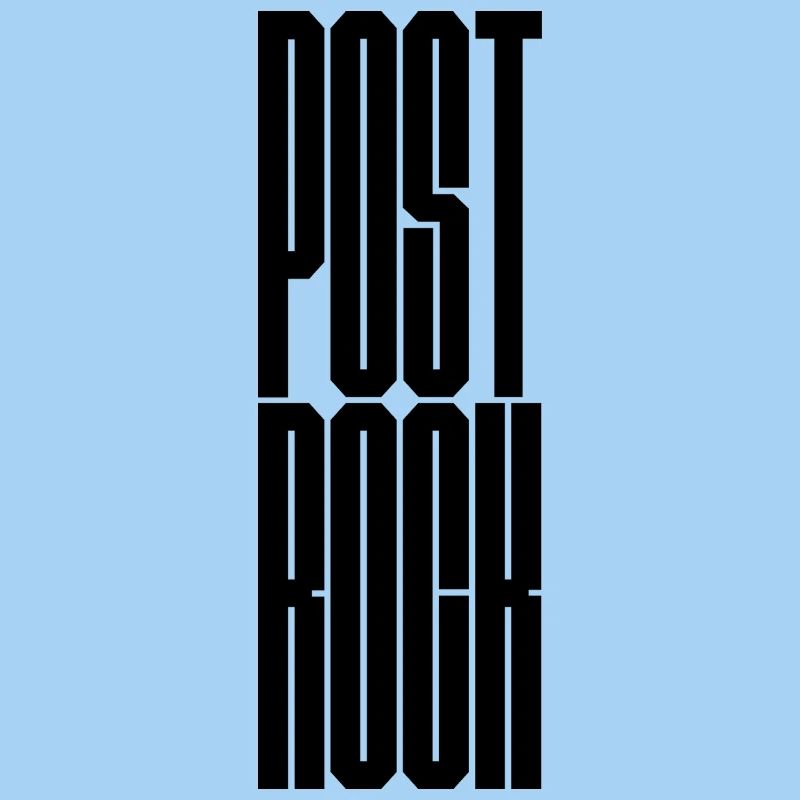Logo typographique en gras Post Rock