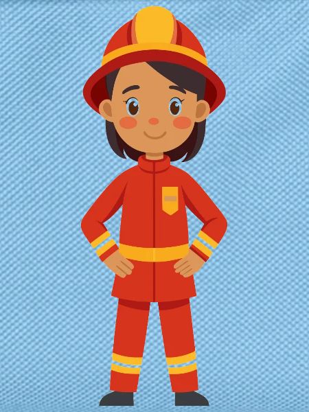 Feuerwehr-Feuerwehr-Uniform-Mädchen