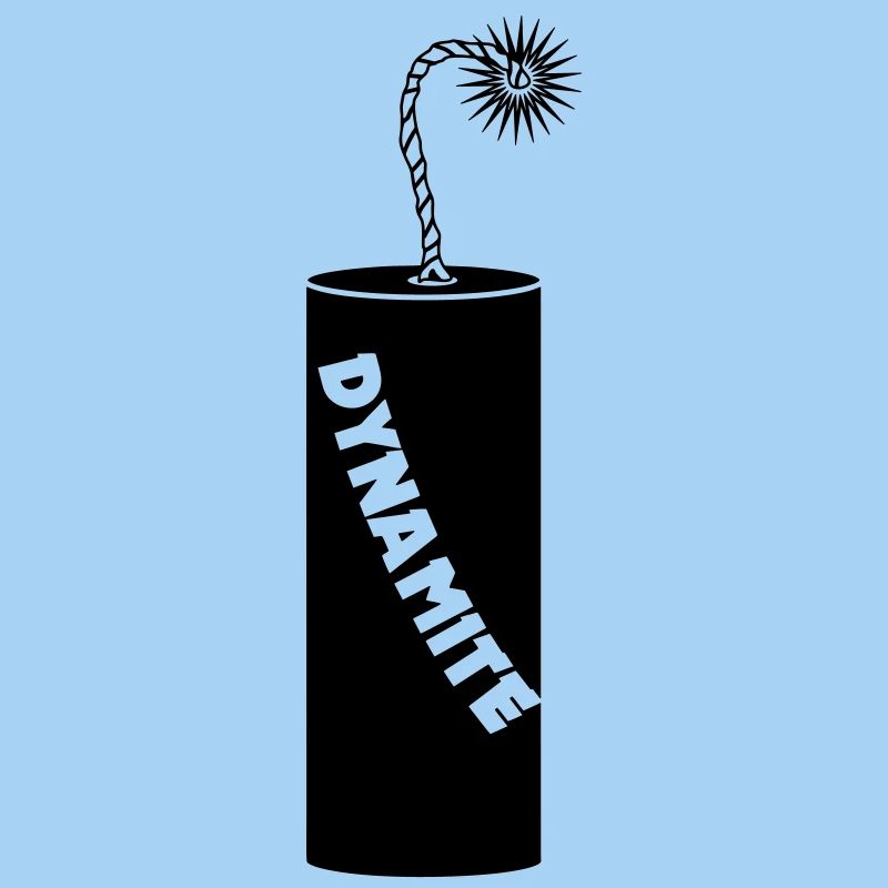 Brennende Dynamitstange