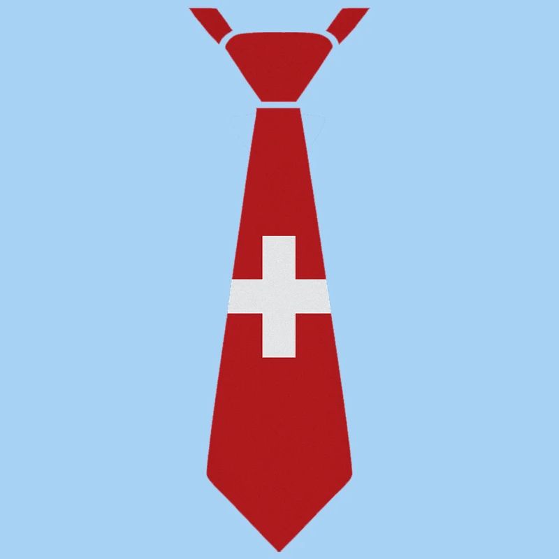 Schweizer Krawatte – Flaggendesign
