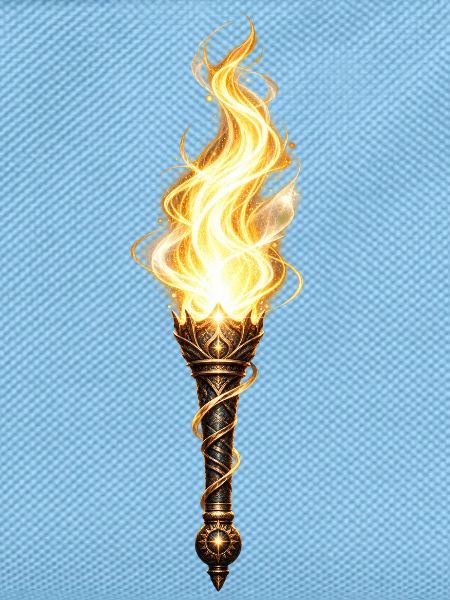 Flammende Fackel – Fantasy Stil