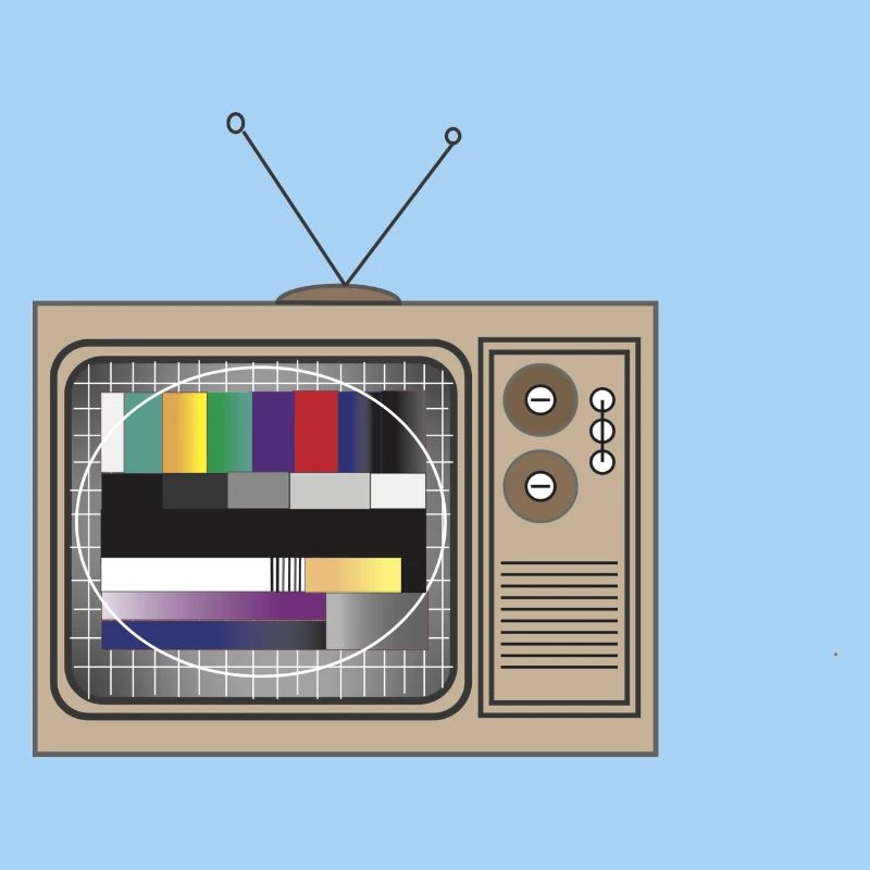 Retro TV Testbild Muster
