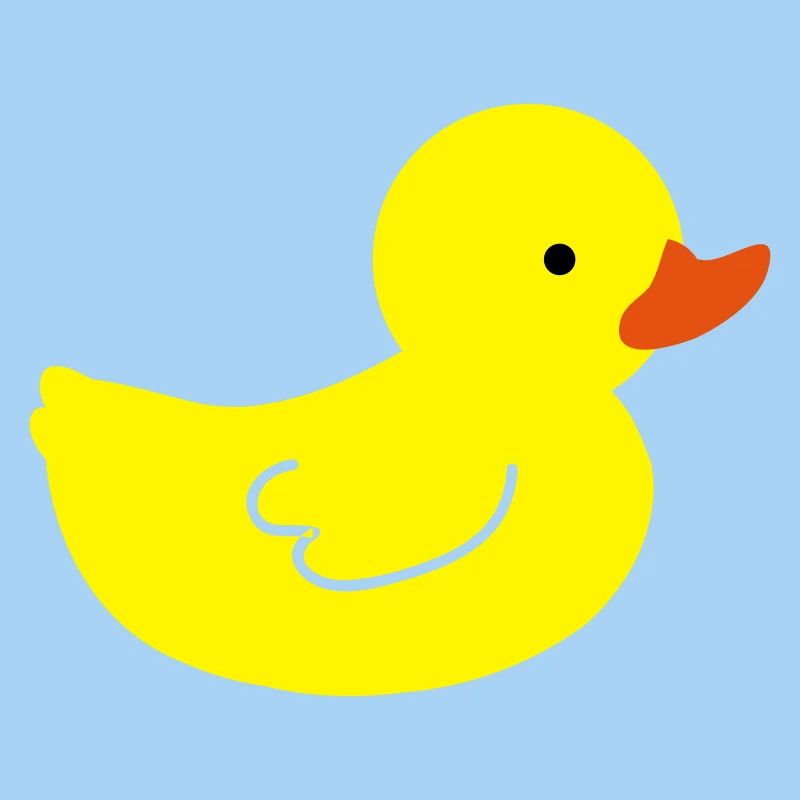 Canard en caoutchouc joyeux: une touche de jaune