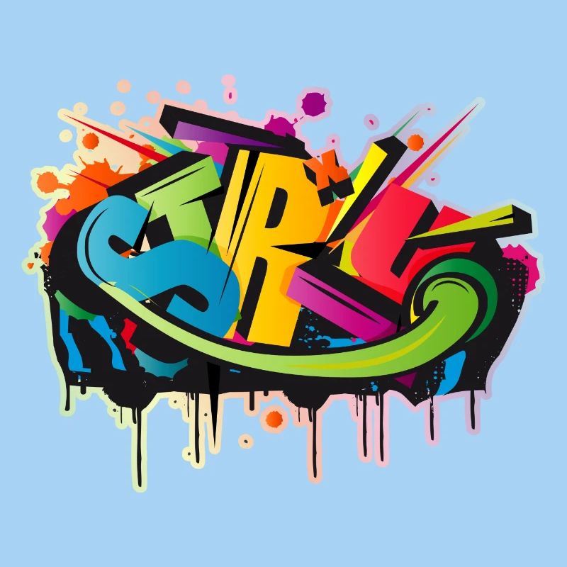 graffiti d’art urbain coloré cool comme STYLE-WRITING