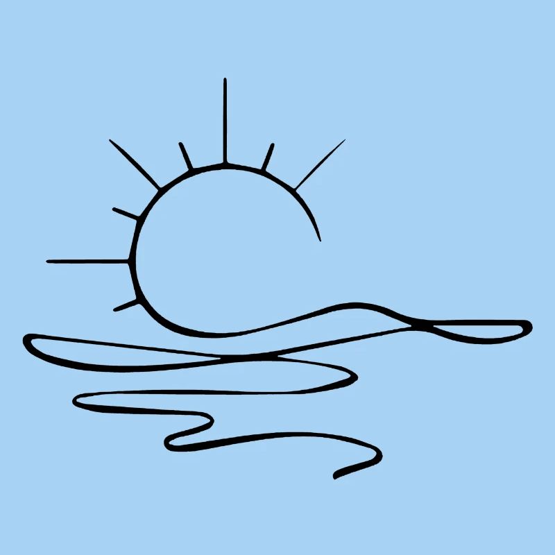 Sunset Sketch (Black)