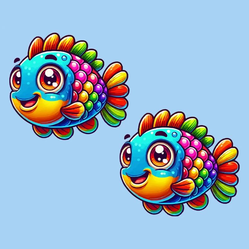 Bande dessinée de poisson