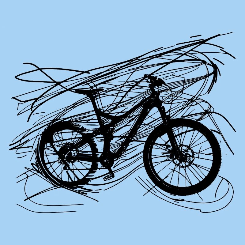 Bicycle Line Art