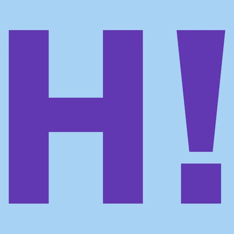 H exclamation mark