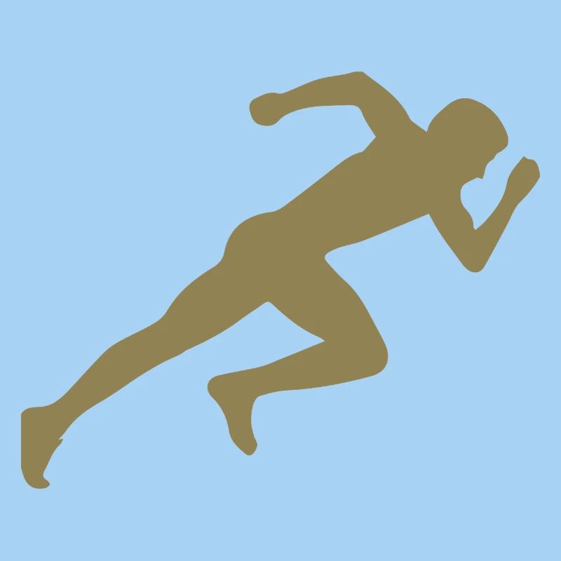 Minimalist Silhouette Sprinter Sprint