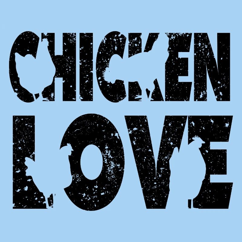 Chicken Love Graffiti Design