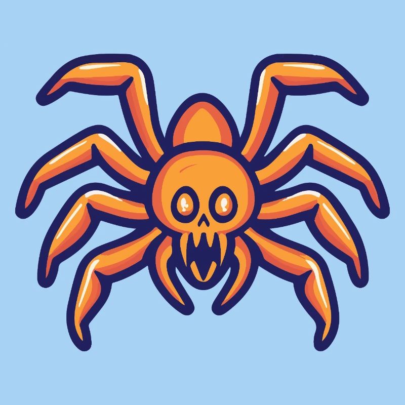 Tarantula Halloween Comic Spider