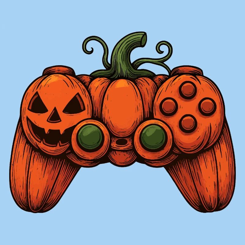 Halloween Controller Kürbis-Duo