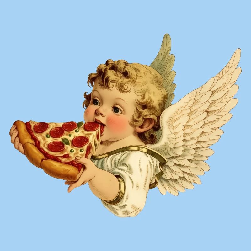 Pizza Cherub – Engelchen mit Pepperoni