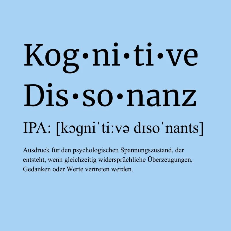 Dissonance cognitive