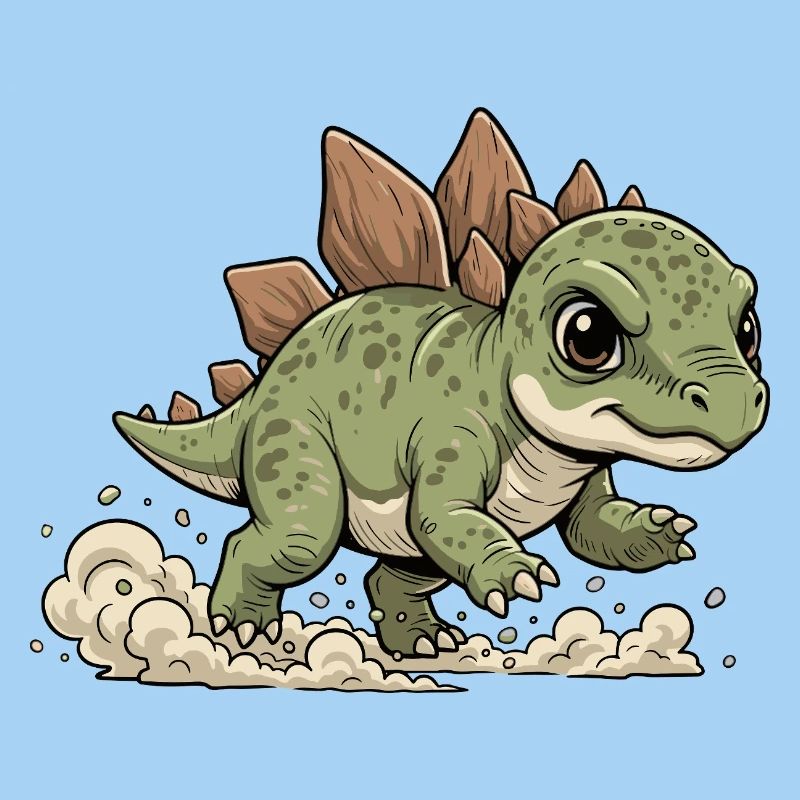 Fröhlicher Stegosaurus