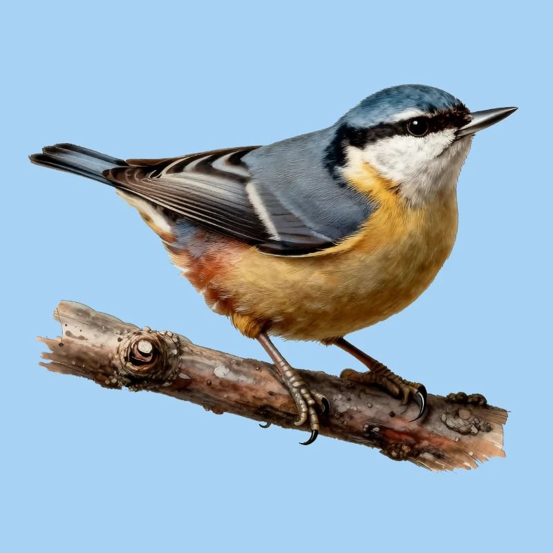 Nuthatch on branch