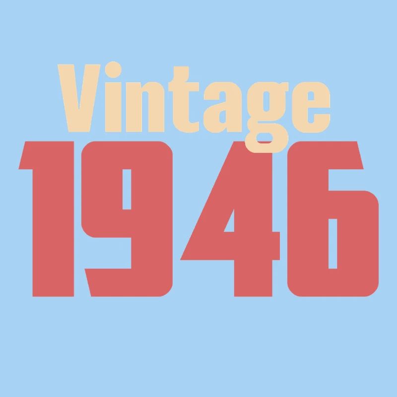 Art Déco 80 Ans Octogénaire Cadeau Rétro 1946