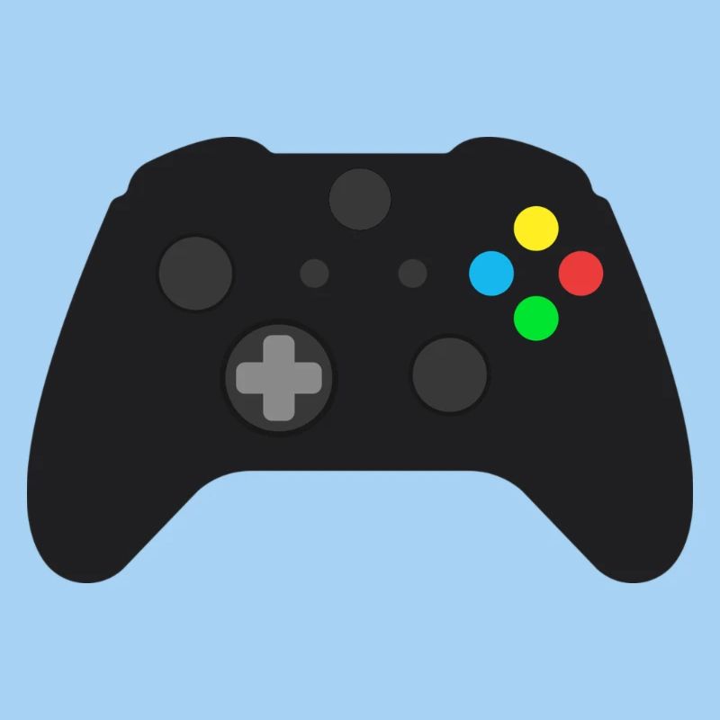 Dunkles Gamepad Neon-Knöpfe