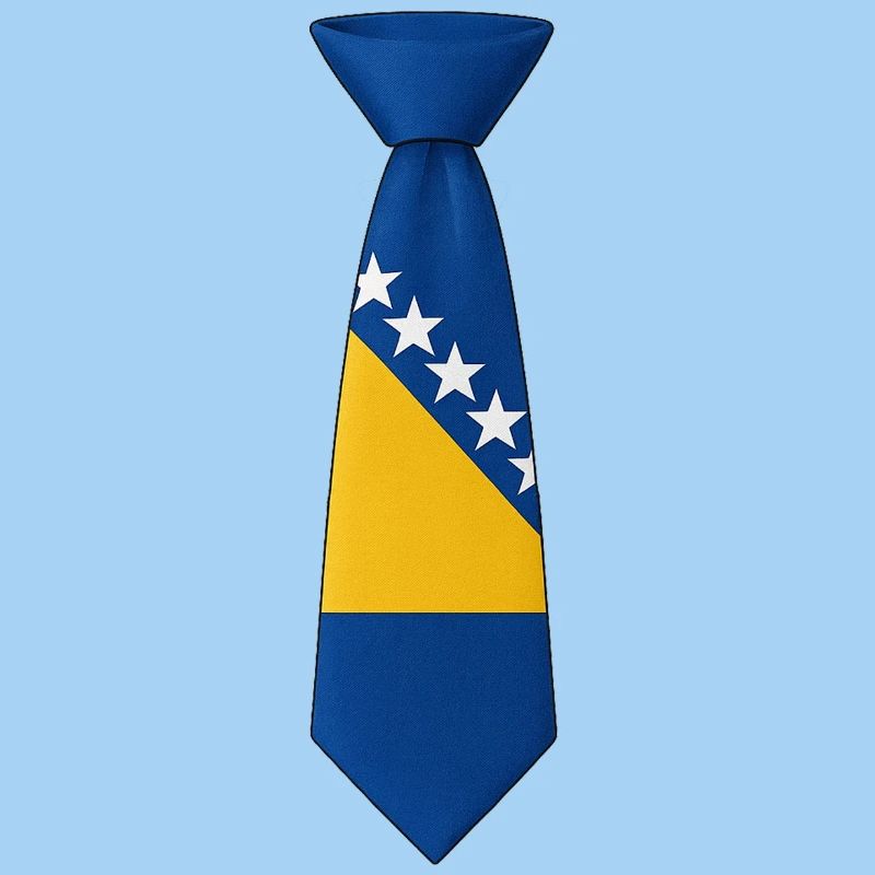 Cravate Bosnie – Conception du drapeau