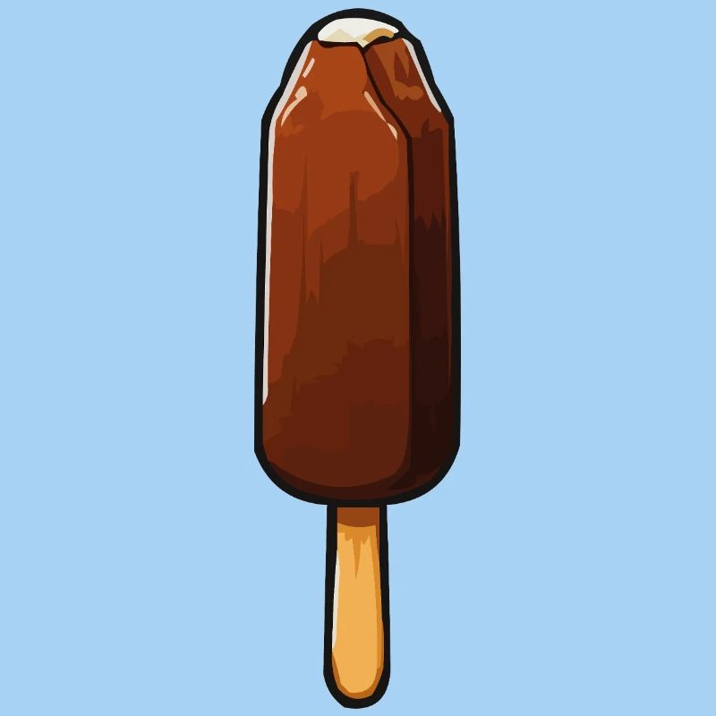 Schokoladen Eis Cartoon