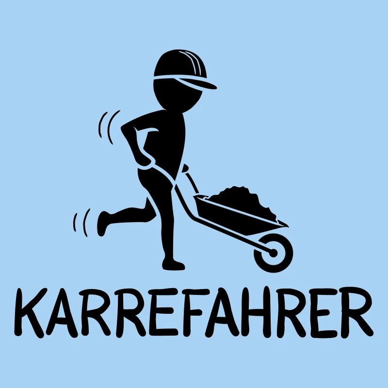 Bauarbeiter mit Schubkarre – KARREFAHRER