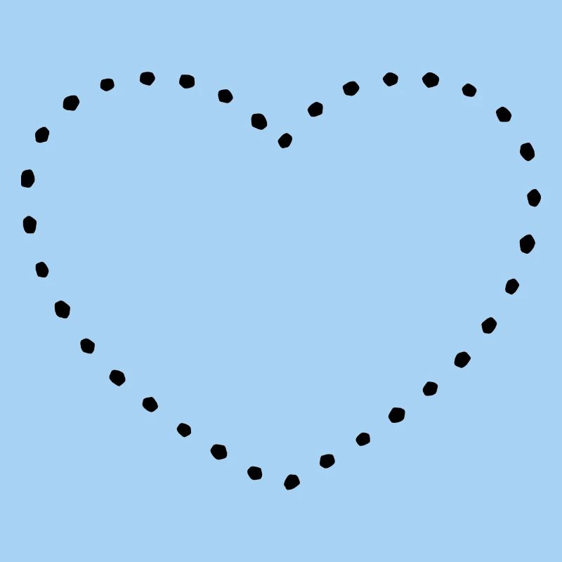 Herz black dots