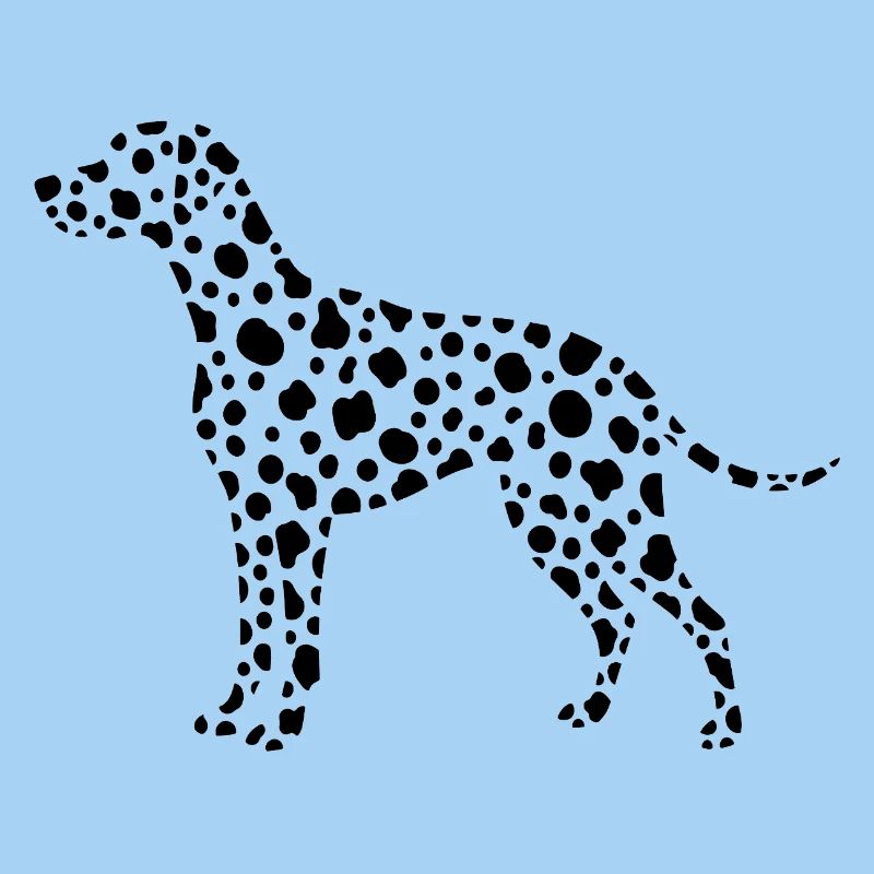 Conception de points de silhouette dalmate