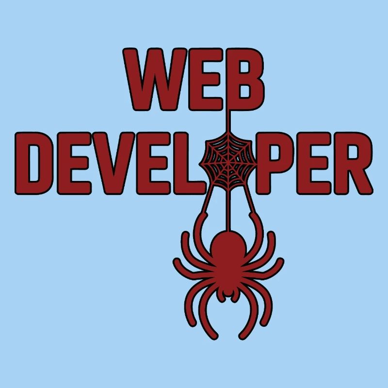 Web Developer Spider Logo Shirt