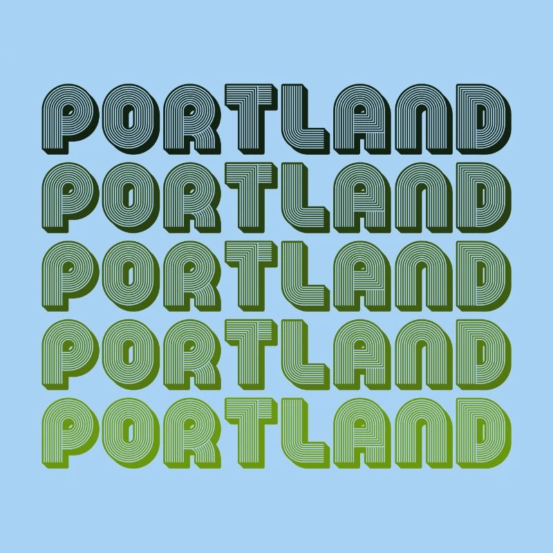 Portland Retro Gradient Pattern