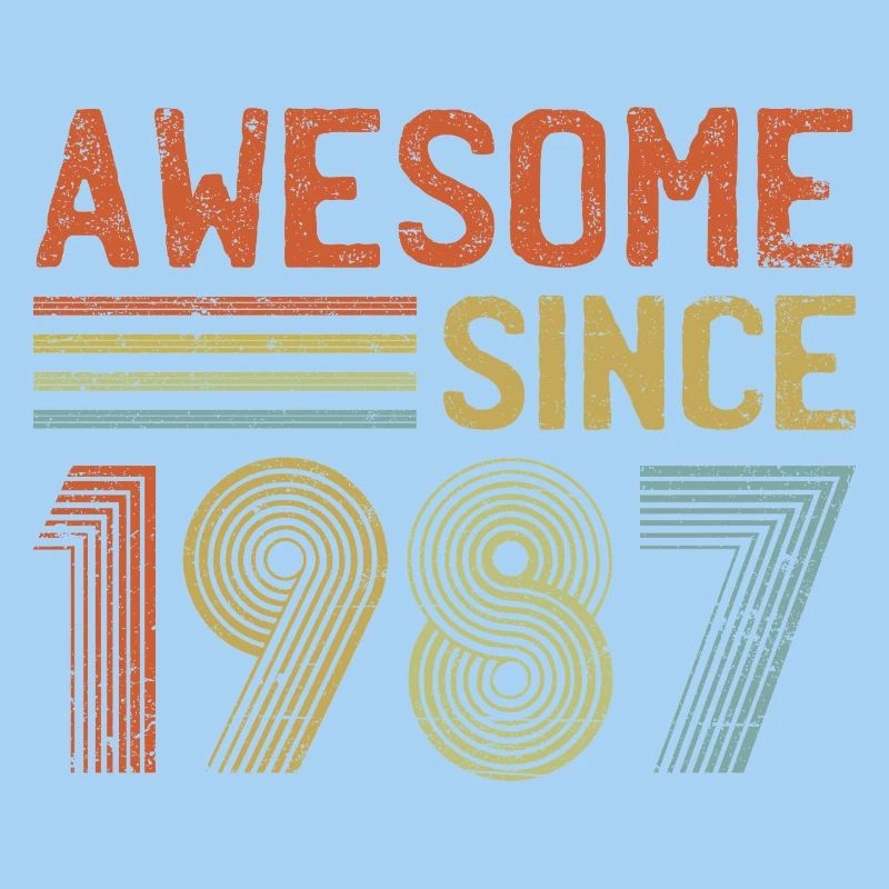 Retro 1987 Feier Design