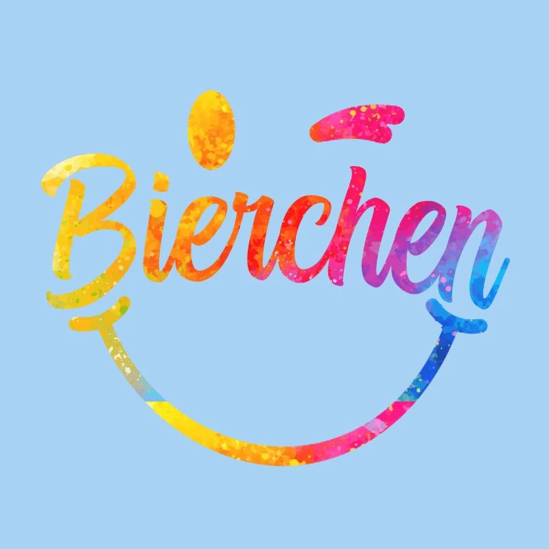 Beer rainbow lettering