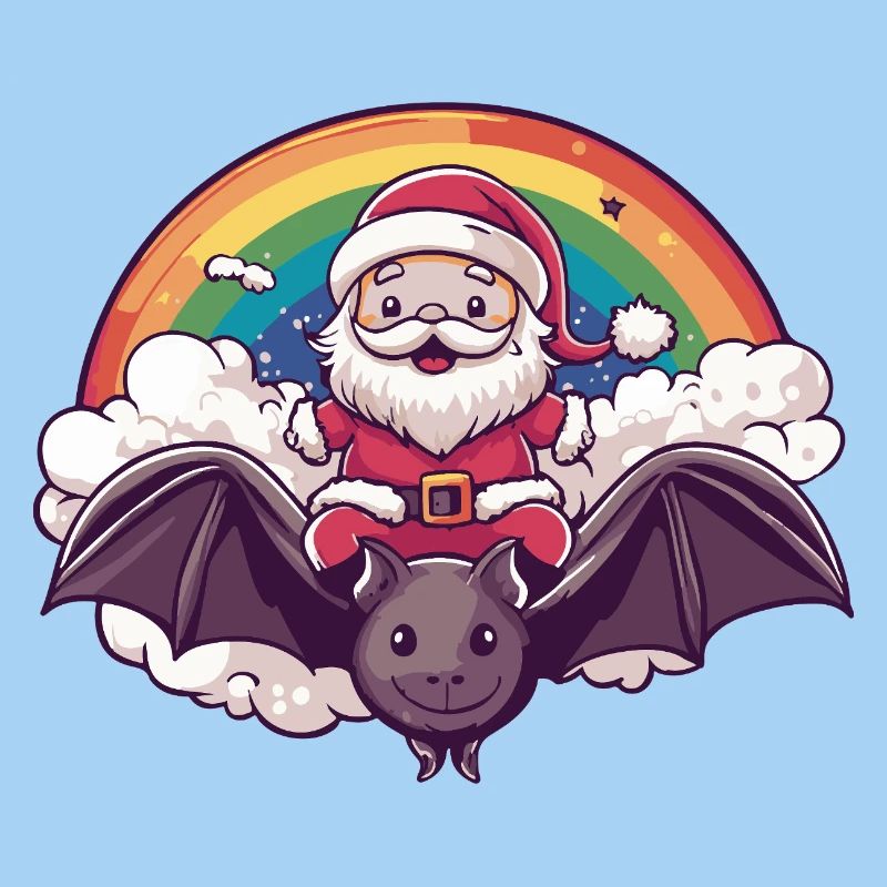Fledermaus Weihnachtsmann Weihnachten