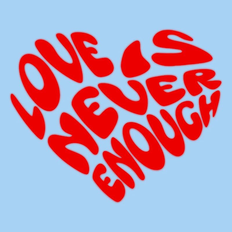 One Love Herzform Design